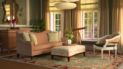 Bridgerton Inspired Living Room