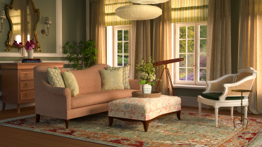 Bridgerton Inspired Living Room