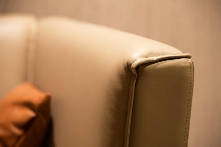 vinyl banquette