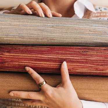 Stack of wallcoverings