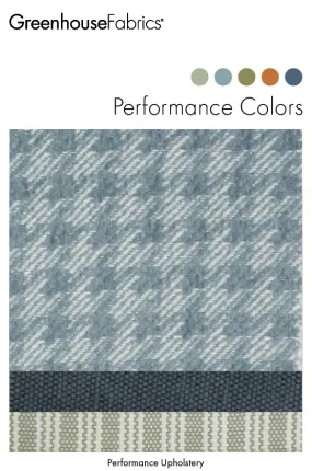 Performance Colors F31 book cover with textured blue and green fabrics