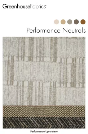 Performance Colors F32 book cover with textured taupe and brown fabrics