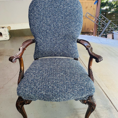 F1961 Lapis upholstered on armchair