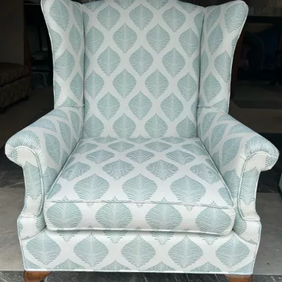 F4580 upholstered on a chair