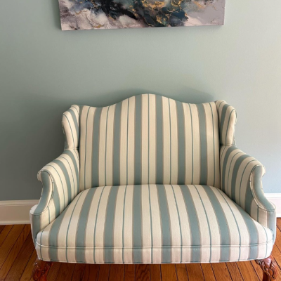 F4584 upholstered on a chair