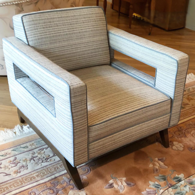 B7583 upholstered on a chair