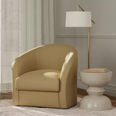 F5936 Cashmere vinyl upholstered on a chair