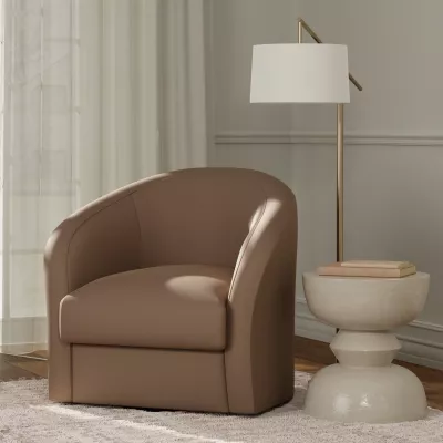 F5956 Grain vinyl upholstered on a chair